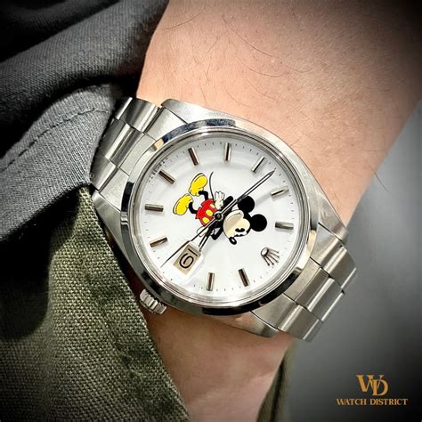 rolex datejust mickey mouse dial|Rolex Oyster Date Precision Mickey mouse Dial .